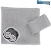 Set de gant de toilette de salle de bain 4 pcs. avec panier à gaufres