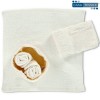 Badezimmer-Waschlappen-Set 4-tlg. mit Waffelkorb