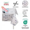 Italian plastic-coated tablecloth MARE