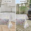 Italian laminated tablecloth FIORI E FOGLIE