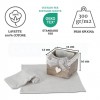 Bathroom washcloth set 3 pcs. with GIULI basket