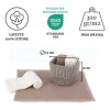 Lavabos de salle de bain avec panier set 4 pièces CROCHET