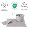 Set de gant de toilette de salle de bain 4 pcs. avec panier à gaufres