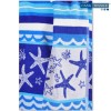 Serviette de plage en coton jacquard 90X165 cm. ÉTOILE DE MER