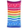 Serviette de plage en coton jacquard 90X165 cm. ÉTOILE DE MER