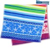 Jacquard cotton beach towel 90X165 cm. STARFISH
