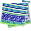 Serviette de plage en coton jacquard 90X165 cm. ÉTOILE DE MER