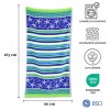 Jacquard cotton beach towel 90X165 cm. STARFISH