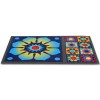 Rectangular FLOMAT25 and half-moon doormat 40x70 cm.