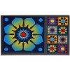 Rectangular FLOMAT25 and half-moon doormat 40x70 cm.