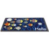 Rectangular FLOMAT25 and half-moon doormat 40x70 cm.