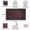 Zerbino FLOMAT25 rettangolare e mezzaluna 40x70 cm.