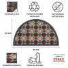 Zerbino FLOMAT25 rettangolare e mezzaluna 40x70 cm.