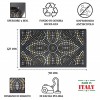 Zerbino FLOMAT25 rettangolare e mezzaluna 40x70 cm.