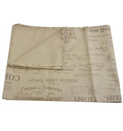 Nappe imprimée ronde ou rectangulaire BOTANIC