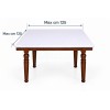 Tischdecken unter Tischtuch 140 x 140 cm