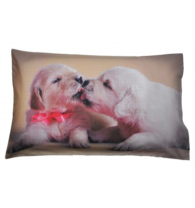 Almohada de la cama perritos impresión fotográficas