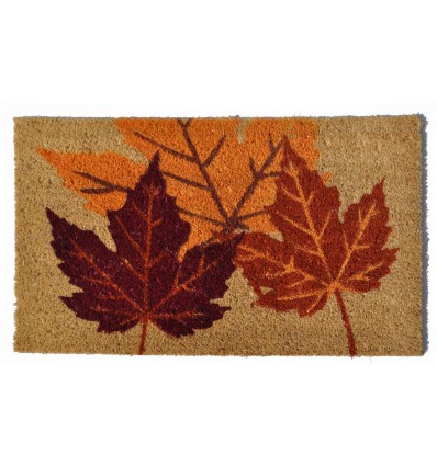 Felpudo de coco hojas cm 40 X 70