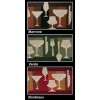 Glasses 50 cm wide kitchen rug.