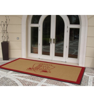 Estera de puerta personalizada con incrustaciones