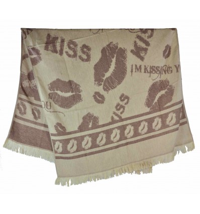 Kiss Fouta serviette 90 x 160 cm.