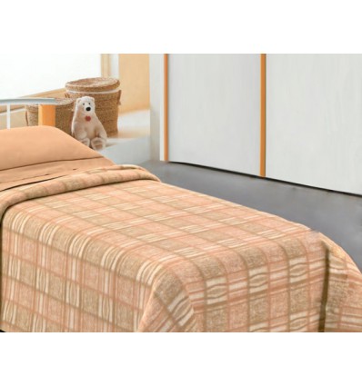 Manta de mezcla de lana de laberinto 1 cama King size 180 x 220 cm.