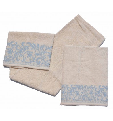 Lisa paire de serviettes de ratine de coton