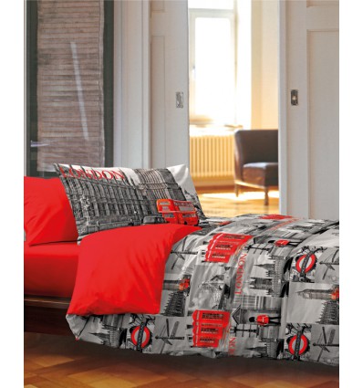 London Dopplbett Bettbezug