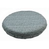 Melange Runde Jacquard Kissen mit Herz