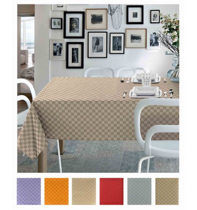 Simply tovaglia jacquard antimacchia 140x300 cm.