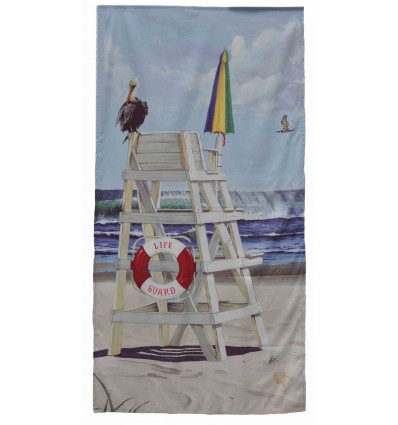 Lifeguard summer beachtowel Microfiber