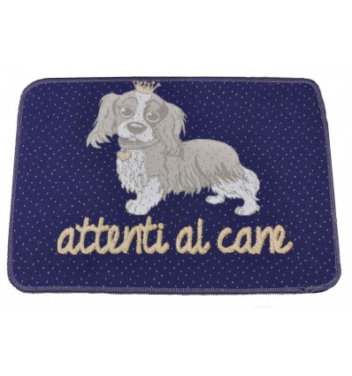 ATTENTI al CANE Tapis velours tapis 40 x 60 cm