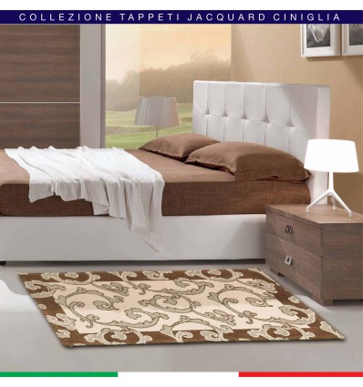 ROCOCO'' Teppich 100 x 150 cm Chenille Jacquard