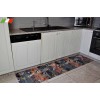 Vintage digital printing to CUT kitchen rug