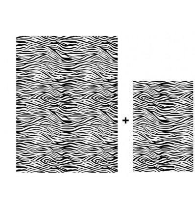 Zebrato paire de microfibre serviettes parmi 1 cm 60x100 +1 cm 40x60