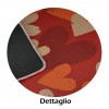 Cuori Liscio tapis de cuisine largeur 50 cm.