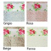 Flora bathroom rug resinated various sizes